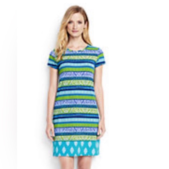 LANDS END SWIM SCUBA BLUE DRESS L - Picture 14 of 14